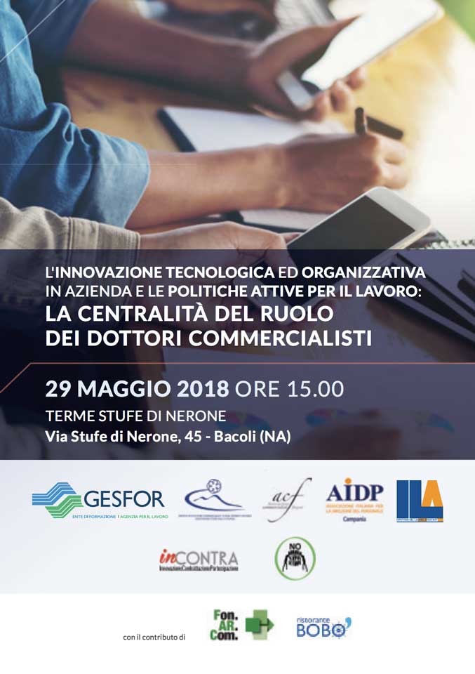 Convegno su innovazione tecnologica ed organizzativa in azienda e le politiche attive per il lavoro